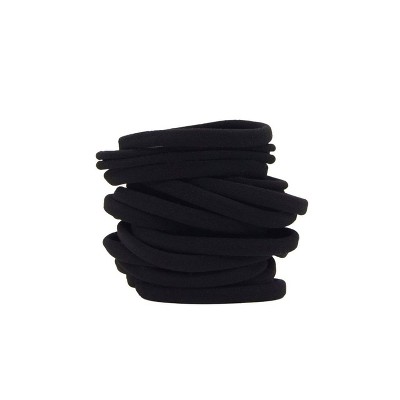 Kitsch Eco-Friendly Nylon Elastics 20pc set - Black