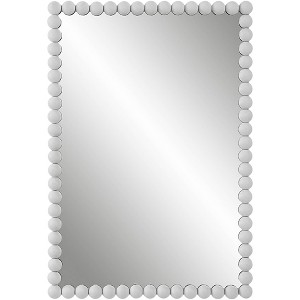 Uttermost Serna 30 x 20.5 Rectangular White Finish Dot Wall Mirror - 1 of 1