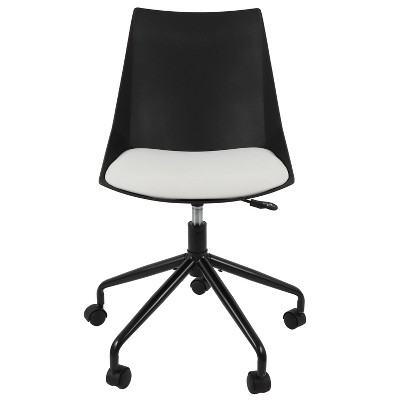 Marlon Task Chair Black/White - Décor Therapy