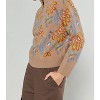 Women's Jacquered Half Zip Sweater - current air - 2 of 4