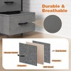 8 Drawers Dresser for Bedroom, Chest of Drawers with Fabric Bins, 47 Inch Tall Dresser Chest Organizer, Storage Organizer For Home Living Room - 4 of 4