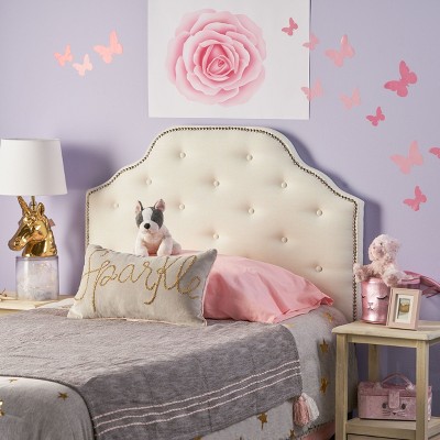 Modern and Contemporary Tufted Fabric Headboard-Christopher Knight Home