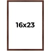 PosterPalooza | Classic Modern Brown Picture Frame - UV Acrylic, Foam Board Backing, Hanging Hardware - 2 of 4