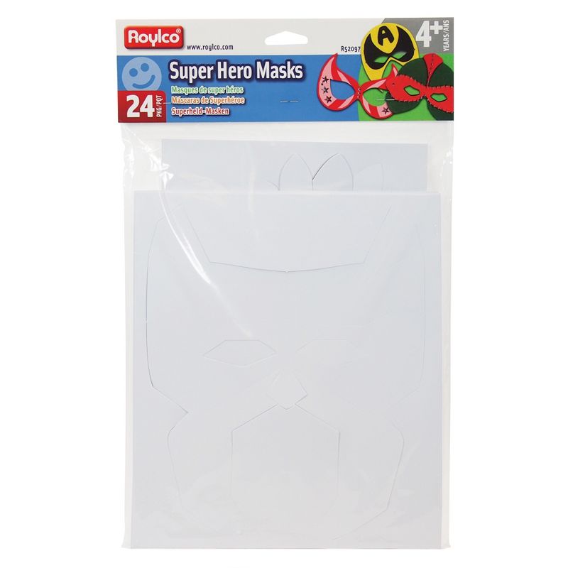 Roylco® Die-Cut Super Hero Masks, 24 Per Pack, 2 Packs, 2 of 6