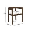 Christopher Knight Home Tyler Modern 7pc Rubberwood Upholstered Dining Set Beige/Walnut - 3 of 4