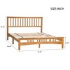 Queen Size Wooden Platform Bed with Headboard - 3 of 4