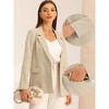 Allegra K Women's Work Office Casual Double Breasted Blazer with Pocket - 2 of 4