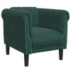 vidaXL Sofa Chair Dark Green Velvet - 2 of 4