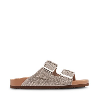 Madden Girl Bodie-R Rhinestone Footbed Sandal