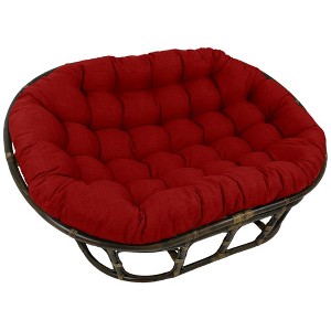 Blazing Needles, 65-inch by 48-inch Solid Outdoor Spun Polyester Double Papasan Cushion - 1 of 1