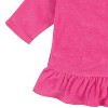 Gerber Baby and Toddler Girls' Swim Zipper Hoodie Terry Coverup - 4 of 4