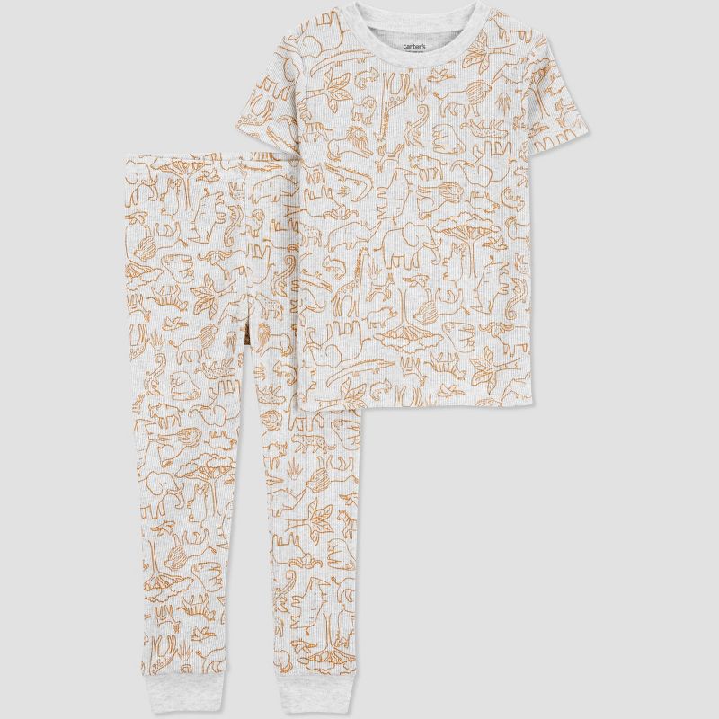 Carter's Just One You®️ Toddler 2pc Safari Pajama Set - Orange, 1 of 7