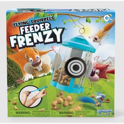 PlayMonster Flying Squirrels Feeder Frenzy Game, High-Energy Fling and Catch, Ages 6+, 2-3 Players