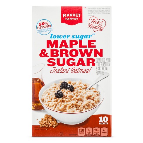 Maple Brown Sugar Instant Oatmeal 10ct Market Pantry Target