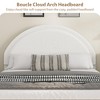 Boucle Bed Frame with 2 Storage Drawers - Soft Upholstered Platform, Round Headboard, Wooden Slats, Noise-Free, No Box Spring Needed - 4 of 4