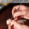 Unique Bargains Stainless Steel Textured Handle Sculpture Shaping Tools 8 Pcs - 4 of 4