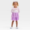 Toddler Girls' Long Sleeve Rainbow Tulle Dress - Cat & Jack™ Light Purple - image 4 of 4