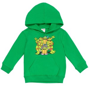 Teenage Mutant Ninja Turtles TMNT Leonardo Michelangelo Donatello Raphael Fleece Pullover Hoodie Toddler to Big Kid - 1 of 4