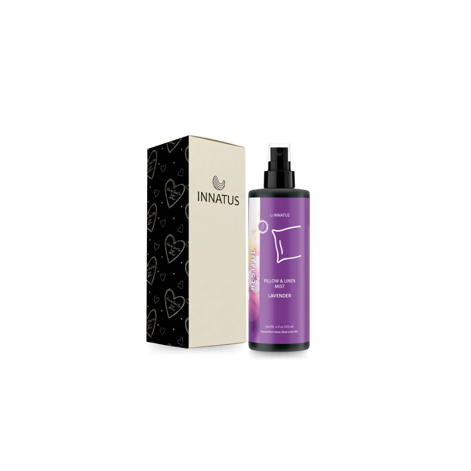 Innatus All-Natural Restful Lavender Pillow & Linen Spray – Made in the USA-IN-1047