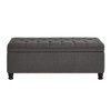 NicBex Upholstered Tufted Button Storage Bench,Linen Entry Bench with Spindle Wooden Legs,Storage Ottoman Bench for Living Room,Bedroom - 4 of 4
