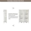 Room partition with 4 panels, white room partition with frame, wall room partition and foldable privacy screen(white) - image 4 of 4