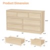 6/7/8 Drawer Dresser - Large Wooden Storage Chest for Bedroom, Nursery & Entryway - 3 of 4
