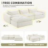 Whisen 116" Modular 4-Seat Sofa Bed, Spacious Foam Filled, Elderly/Baby Safe, No Assembly, Free Combination - 3 of 4