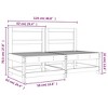 vidaXL Garden Middle Sofa Natural wood color Solid pinewood and plywood - 4 of 4
