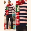 Lars Amadeus Men's Color Block Round Neck Pullover Stripe Knit Sweater - 4 of 4