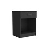 NicBex Nightstand with 1 Drawer, Bedside Table with Open Shelf, Modern Night Stand for Bedroom Living Room - 4 of 4