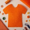 John Bead GoodFelt 100 Pieces Orange Felt Fabric Sheets for Beading Foundation, 8.5"x11" - 3 of 4