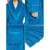 PAVILIA Women Plush Fleece Robe, Soft Textured Bathrobe, Lady Cozy Spa Long Robes, Fuzzy Satin Waffle Trim - 4 of 4