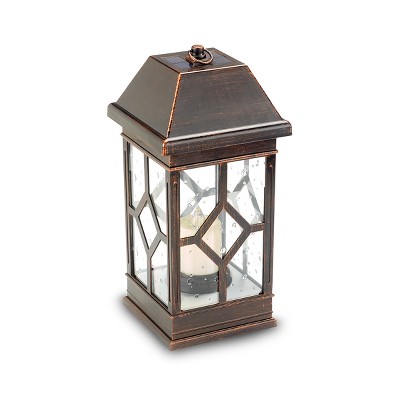 San Felipe Ii 15" LED Solar Outdoor Lantern - Smart Solar