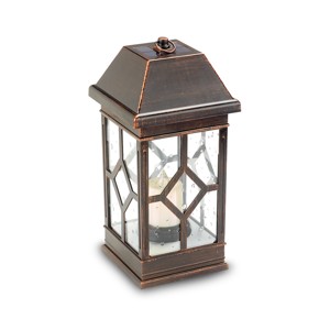 San Felipe Ii 15" LED Solar Outdoor Lantern - Smart Solar - 1 of 3
