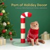 Christmas Cat Scratching Post, Cute Candy Cane Cat Scratcher with Sisal Scratching Post & Soft Plushy Covering for Indoor Cats - 2 of 4