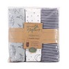Touched by Nature Baby Boy Organic Cotton Swaddle Wraps, Constellation, 0-3 Months - 2 of 2