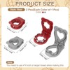 Unique Bargains PP Flower/Heart Shape Crustless Sandwich Cookie Cutters 2 Pcs - 2 of 4