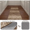 Boho Chic Washable Thin Area Rug, Elegant Foldable Non Slip Carpet for Entryway, Living Room, Bedroom - 4 of 4