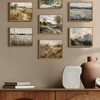 BRINJOY Vintage Wildflower Framed Canvas Wall Art - Countryside Landscape Painting for Farmhouse & Modern Decor - 3 of 4