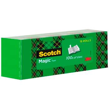 Scotch Removable Magic Tape Roll - 0.75 x 36 yards - 021200192449