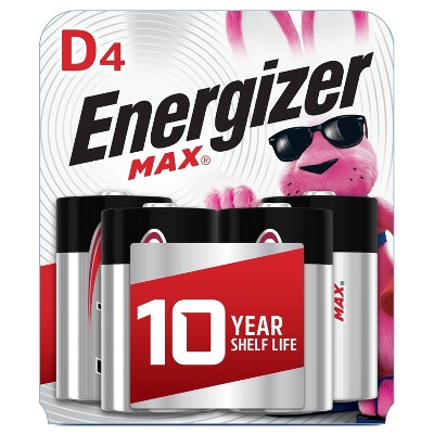 Energizer 4pk Max Alkaline D Cell Batteries