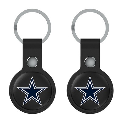 Keyscaper NFL NFC Teams Insignia Black Airtag Holder 2-Pack