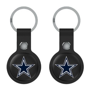 Keyscaper NFL NFC Teams Insignia Black Airtag Holder 2-Pack - 1 of 4