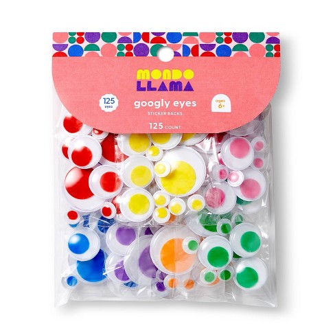 125ct Googly Eyes With Sticker Back - Mondo Llama™ : Target