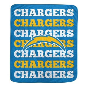 NFL Los Angeles Chargers Repeat Refresh Ultra Soft Blanket - 1 of 1