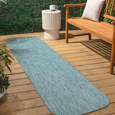 JONATHAN Y Miles Modern Minimalist Radius Corner Solid Indoor/Outdoor Area Rug