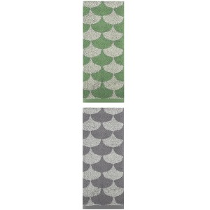 REGALWOVEN 2 Pack Geometric Pattern Cotton Hand Towels for Bathroom, Kitchen, Home Decor 13" x 29" - 1 of 4