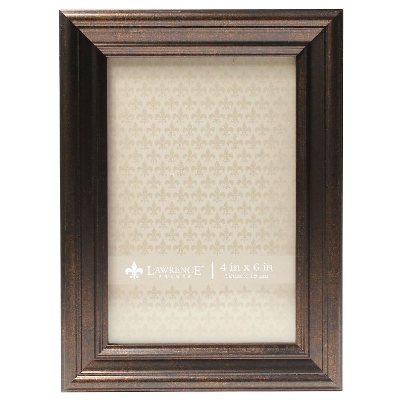 Lawrence Frames 4x6 Classic Detailed Oil Rubbed Bronze Picture Frame 535546, 1 of 4