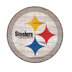 NFL Pittsburgh Steelers Distressed Logo Cutout Sign - 1 of 1