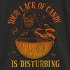 Girl's Star Wars: A New Hope Halloween Darth Vader and Death Star Your Lack of Candy is Disturbing T-Shirt - 2 of 4